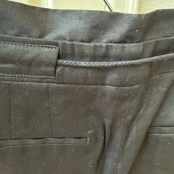 White House Black Market linen blend wide leg crop pants. Lace detail. Like new! - Picture 7 of 15